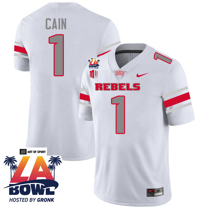 Casey Cain LA Bowl Jersey,UNLV Rebels 2024 LA Bowl Jersey-White